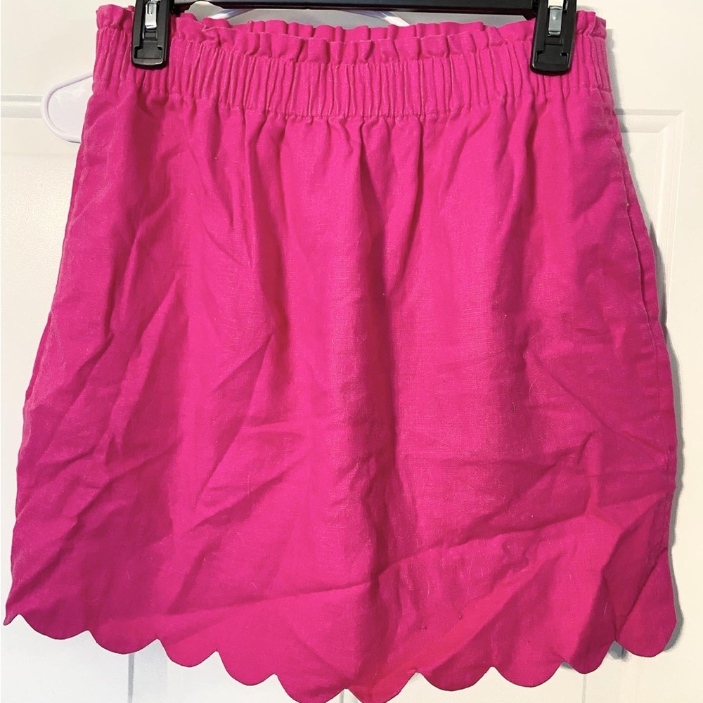 JCREW Pink Scalloped Skirt